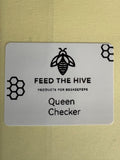 Small round Queen Checker mushroom mycelium bee patty for testing queen bee health
